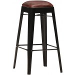 VidaXL 4 ks černé pravá kůže 286128 – Zboží Dáma