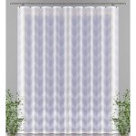 Hotová záclona nebo balkonový komplet, EPONA, bílá 150 x 250 cm dveře – Sleviste.cz