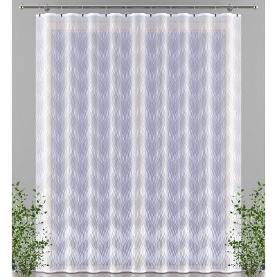 Hotová záclona nebo balkonový komplet, EPONA, bílá 150 x 250 cm dveře – Sleviste.cz
