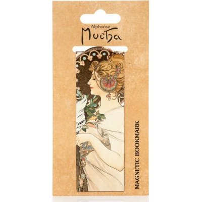 Magnetická záložka Alfons Mucha – Feather – Hledejceny.cz