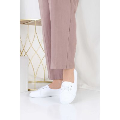 Prety baleríny 11009-8WH bílé – Zboží Dáma