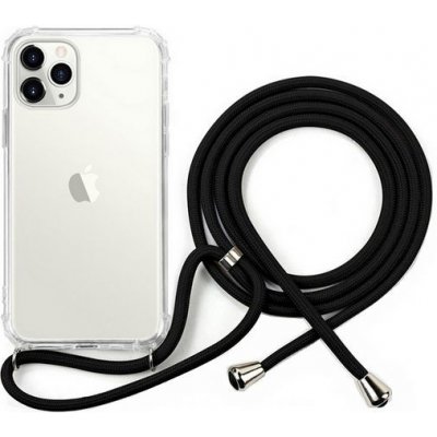 Pouzdro TopQ iPhone 11 silikon se šňůrkou čiré – Zboží Mobilmania