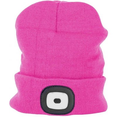Strend Pro zimní čepice s LED světlem růžová – Zboží Dáma