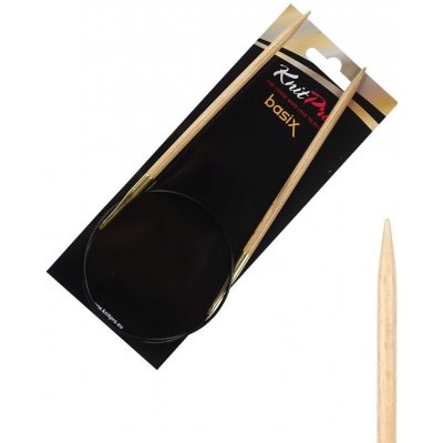 Dřevěné kruhové jehlice Knitpro Basix Birch 60 cm 5 mm – Zboží Dáma