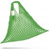 Nákupní taška a košík Pružná bavlněná síťovka dárkový obal Pro super ženu světle zelená