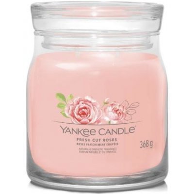 YANKEE CANDLE Fresh Cut Roses svíčka 368g / 2 knoty (Signature střední) – Zbozi.Blesk.cz