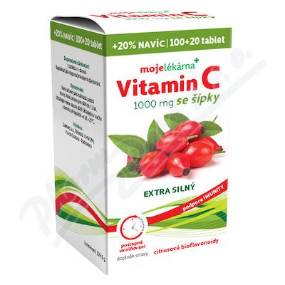 Moje lékárna Vitamín C 1000 mg se šípky 120 tablet od 243 Kč - Heureka.cz