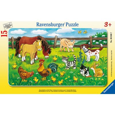 Ravensburger Zvířata ze statku na louce 15 dílků