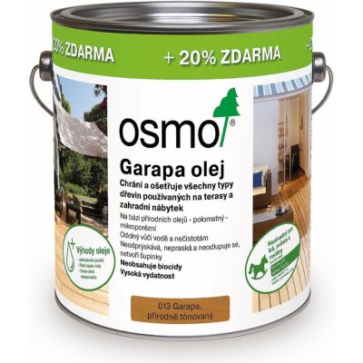 Osmo 013 terasový olej 3 l garapa – Hledejceny.cz