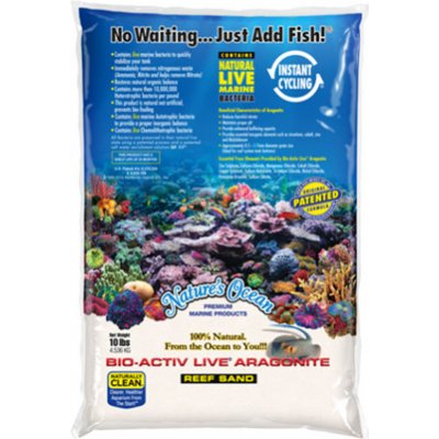 Nature's Ocean Bio-Activ Aragonit White 0,1-0,5 mm 9,07 kg – Zboží Mobilmania