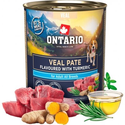 Ontario Adult telecí pate s příchutí kurkumy 800 g – Hledejceny.cz
