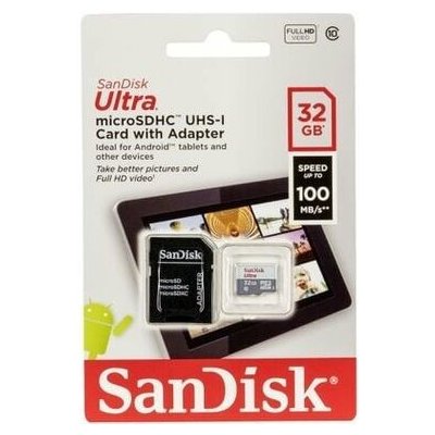 SanDisk microSDHC UHS-I 32 GB SDSQUNR-032G-GN6TA – Hledejceny.cz