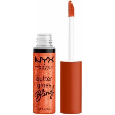 NYX Professional Makeup Butter Gloss Bling lesk na rty 06 Shimmer Down 8 ml – Zboží Dáma