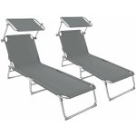 tectake 403787 2 plážová lehátka – Sleviste.cz