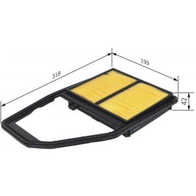 Vzduchový filtr BOSCH 1 457 433 322 – Zboží Mobilmania