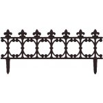 Esschert Design Litinový plůtek COTTAGE, 82x1x36 cm, hnědá – Hledejceny.cz