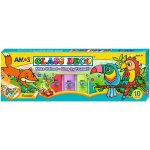 Barvy na sklo sada 9 barev 22 ml + 1 černá kontura 40 ml + šablony fólie – Hledejceny.cz