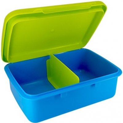 R&B Mědílek s.r.o. svačinový box zdravá sváča modro/zelený – Zboží Dáma