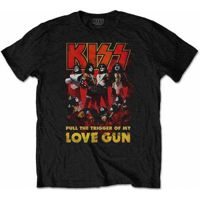 KISS tričko Love Gun Glow black