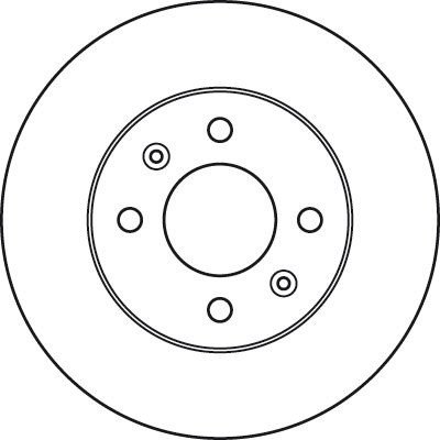 Brzdový kotouč TRW DF6040 - HYUNDAI GETZ 02-05 – Sleviste.cz