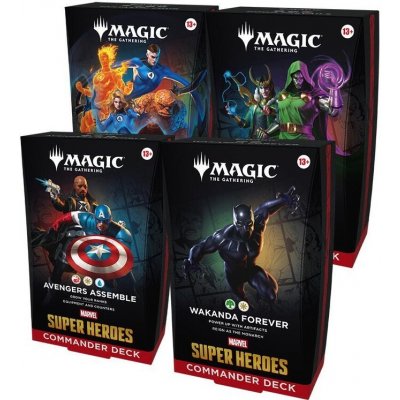 Wizards of the Coast Magic The Gathering Marvel Super Heroes: Commander Deck Set – Zboží Mobilmania