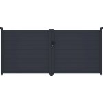 Brána G21 Orlando 350x158 cm dvoukřídlá, antracitová – Hledejceny.cz
