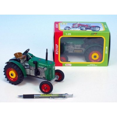 Kovap Kovap Traktor Zetor 25A zelený na klíček kov 15cm v krabičce 1:25