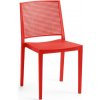 Zahradní židle a křeslo ROJAPLAST GRID červená