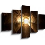 Obraz pětidílný 5D - 150 x 100 cm - light at the end of the tunnel světlo na konci tunelu – Zbozi.Blesk.cz