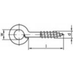 TOOLCRAFT Šrouby s okem typu 1 (Ø x d) 3 mm x 6 mm Galvanicky pozinkovaná ocel 100 ks – Hledejceny.cz