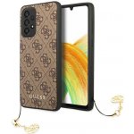 Pouzdro Guess hard silikonové Samsung Galaxy A33 5G hnědé 4G Charms Collection – Zboží Mobilmania