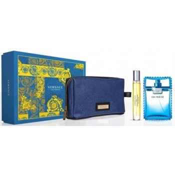 Versace Man Eau Fraiche EDT 100 ml + EDT 10 ml + kosmetická taška dárková sada