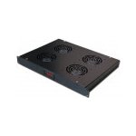 Ventilační jednotka XtendLan SFAN1U4T-B-EK Ventilační jednotka, výška 1U, pro rozvaděče hloubky 350 mm, 4x ventilátor s termostatem SFAN1U4T-B-EK – Zboží Živě