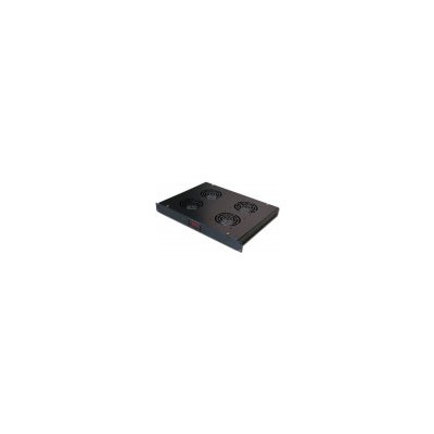 Ventilační jednotka XtendLan SFAN1U4T-B-EK Ventilační jednotka, výška 1U, pro rozvaděče hloubky 350 mm, 4x ventilátor s termostatem SFAN1U4T-B-EK – Zboží Živě