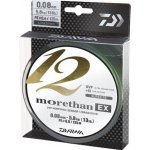 Daiwa Šňůra Morethan 12 Braid EX+SI 135m 0,12mm 10,2kg Lime Green – Hledejceny.cz