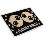 Kobereček pod misku PET REBELLION 40 x 60 cm Černý/béžový + tlapky – Hledejceny.cz