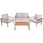 Garden Pleasure Florence zahradní lounge set šedá 138.5 cm, 60 cm, 74 cm – Hledejceny.cz