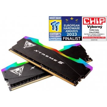 Patriot Viper Xtreme 5 RGB 32GB 8000MHz DDR5 32GB 2× 16GB kit 8000MHz CL46 s chladičem RGB černá PVXR532G80C38K