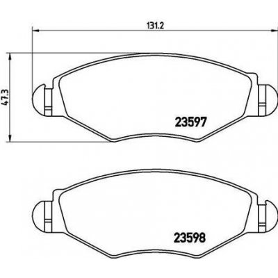 Sada brzdových destiček, kotoučová brzda BREMBO P 61 063