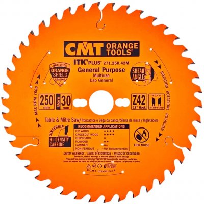 CMT ITK Ultra tenký kotouč univerzální D250x2,4 d30 Z42 HM – Zboží Mobilmania