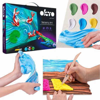 OKTO SENSOTY ART výtvarná sada ”Kapři koi” 30x40 cm – Zboží Dáma