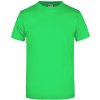 Pánské Tričko James+Nicholson základní triko bez bočních švů zelená limetka JN002