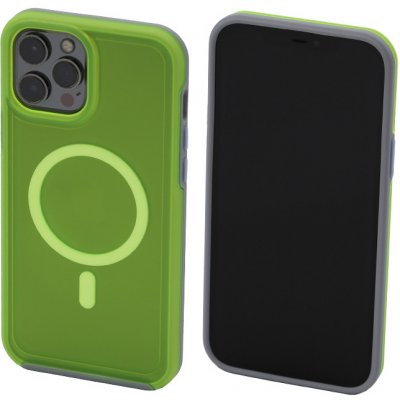FixPremium Clear s MagSafe iPhone 12 Pro Max, neon zelené