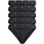 Esmara Dámské krajkové kalhotky 5 kusů černá – Zboží Mobilmania