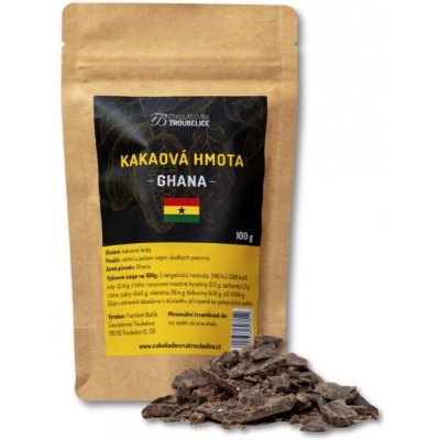 Čokoládovna Troubelice Kakaová hmota Bio Ghana 100g – Sleviste.cz