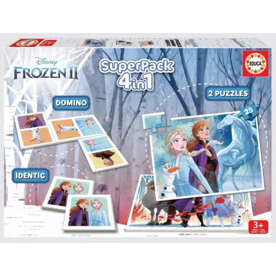 Educa Frozen 2 Disney puzzle domino a pexeso Superpack 4v1 – Zbozi.Blesk.cz