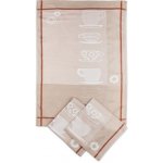 Sleep-well žakárové utěrky extra savé 50 x 70 cm ŠÁLKY HNĚDÉ 3 ks – Sleviste.cz