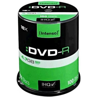 Intenso DVD-R 4,7GB 16x, cakebox, 100ks (4101156)