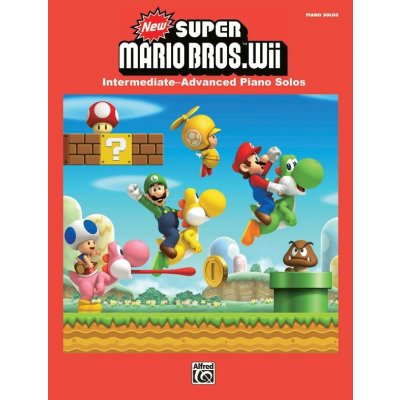 New Super Mario Bros. Wii Intermediate Advanced Piano Solos pro klavír 628358 – Hledejceny.cz