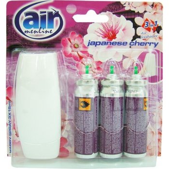 Air Menline Japanese cherry Happy spray osvěžovač vzduchu komplet + 3 x 15 ml